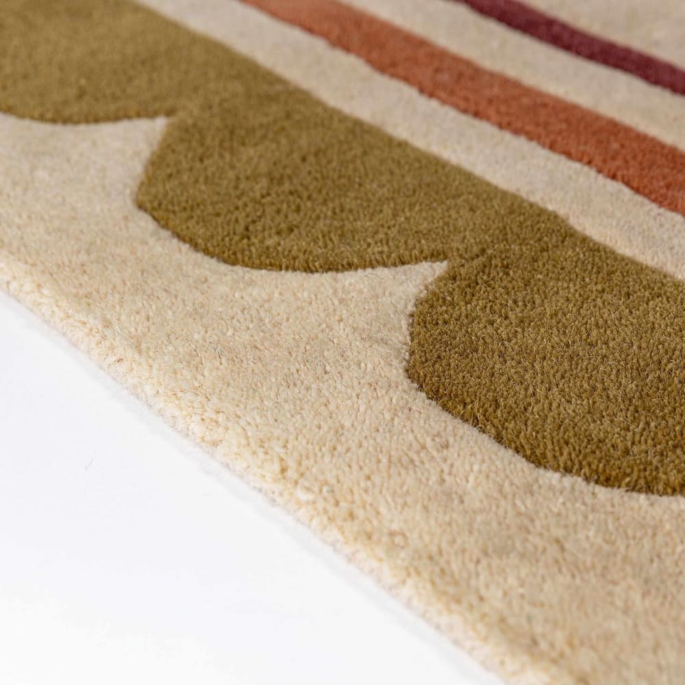 Tapis de couloir en laine multicolore 80x230cm — vue 4