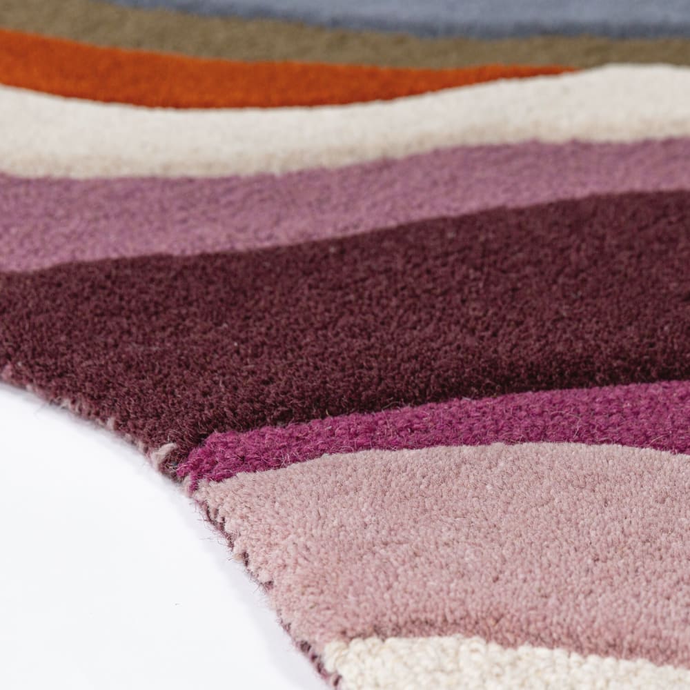Tapis en laine abstrait multicolore tons pastels 140x200cm — vue 4