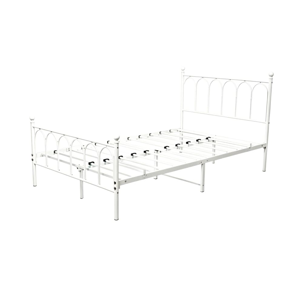 Lit enfant en acier blanc 140 x 200 cm