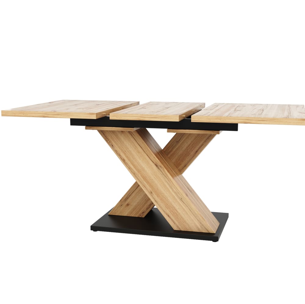 Table à manger extensible couleur bois naturel