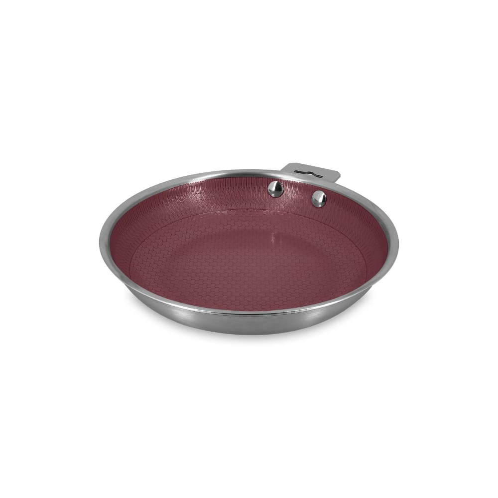 Poêle 20cm en acier inoxydable et manche amovible lie de vin Poêle 20cm en acier inoxydable et manche amovible lie de vin