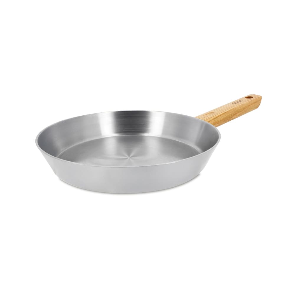 Poêle 24cm en acier inoxydable et manche fixe - tous feux