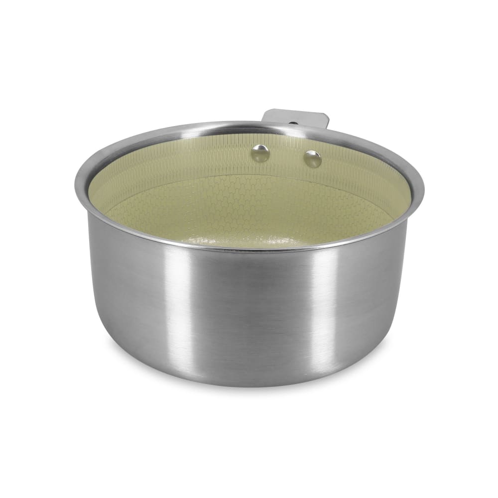 Casserole 18cm en acier inoxydable et manche amovible vert