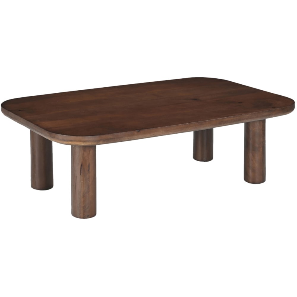 Moloo Couchtisch L.120 cm aus dunklem Massivholz style modern Braun