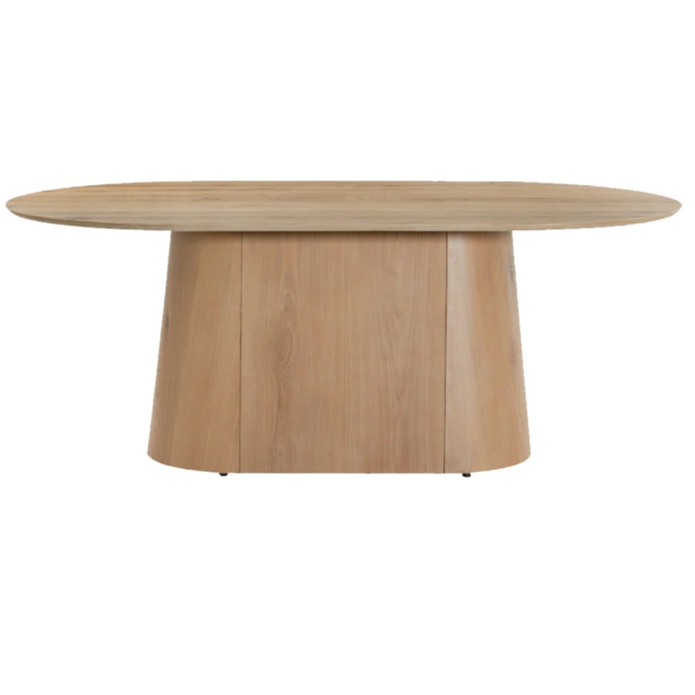 Moloo Ovaler Esstisch 8 Personen 200 cm Eiche style modern Braun Holz