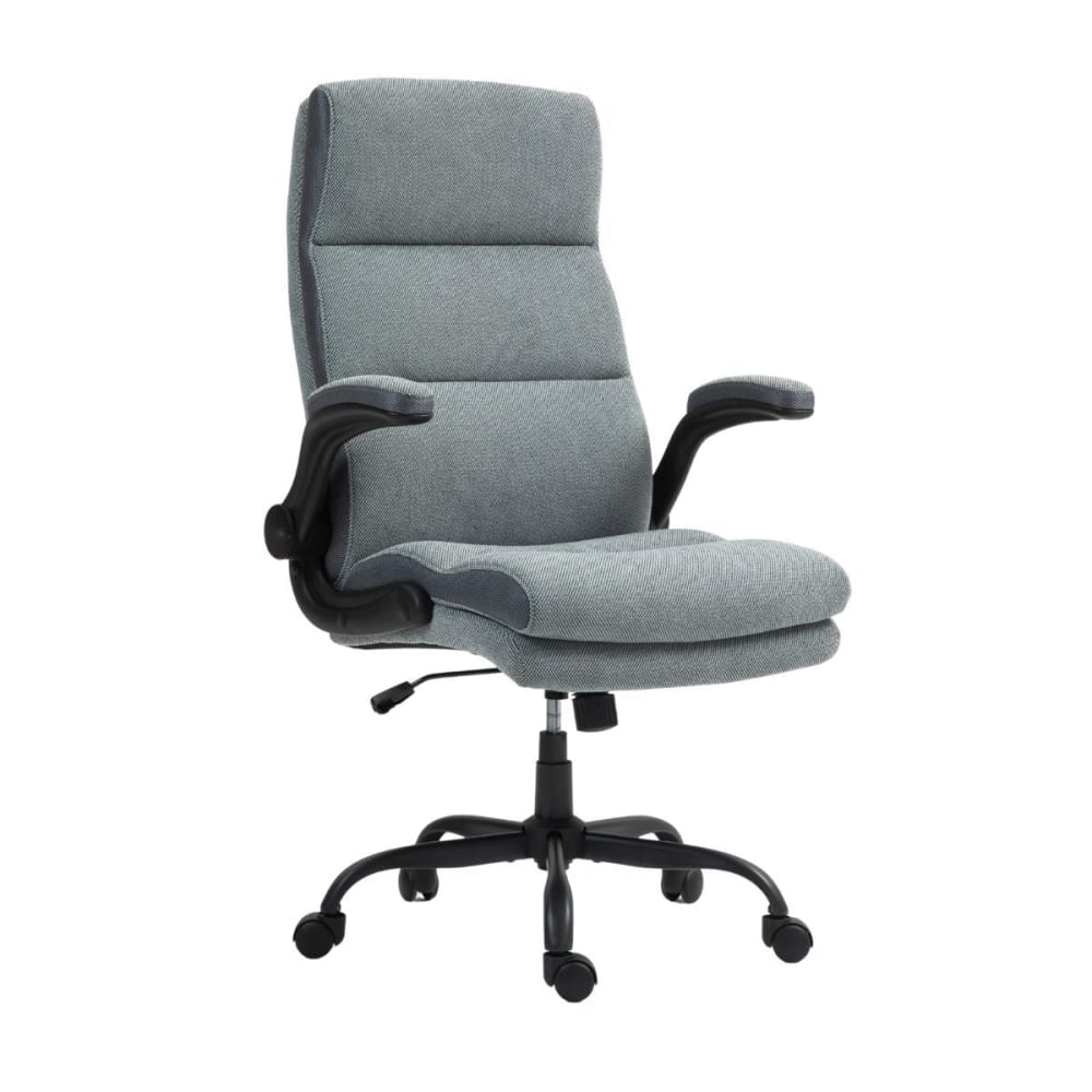 Fauteuil de bureau réglable et inclinable en tissu nylon gris Fauteuil de bureau réglable et inclinable en tissu nylon gris
