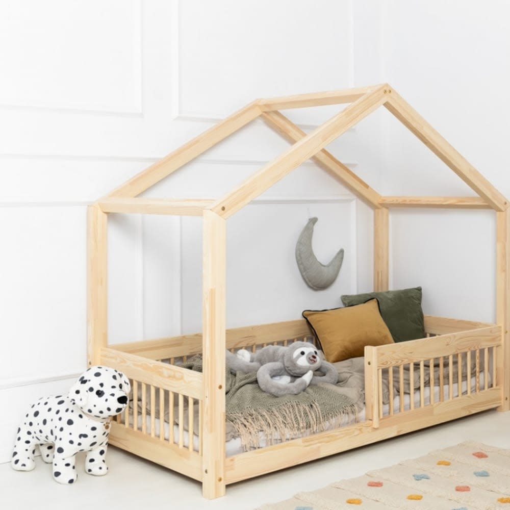 Kinder-Hausbett RMW Massives Kiefernholz 70x140 - Maisons Du