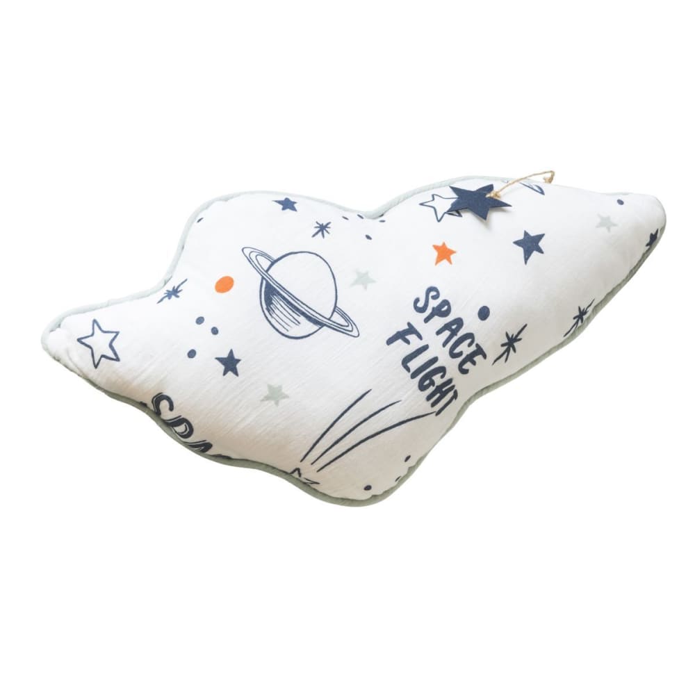 Coussin déhoussable coton motif et forme fusée — vue 4