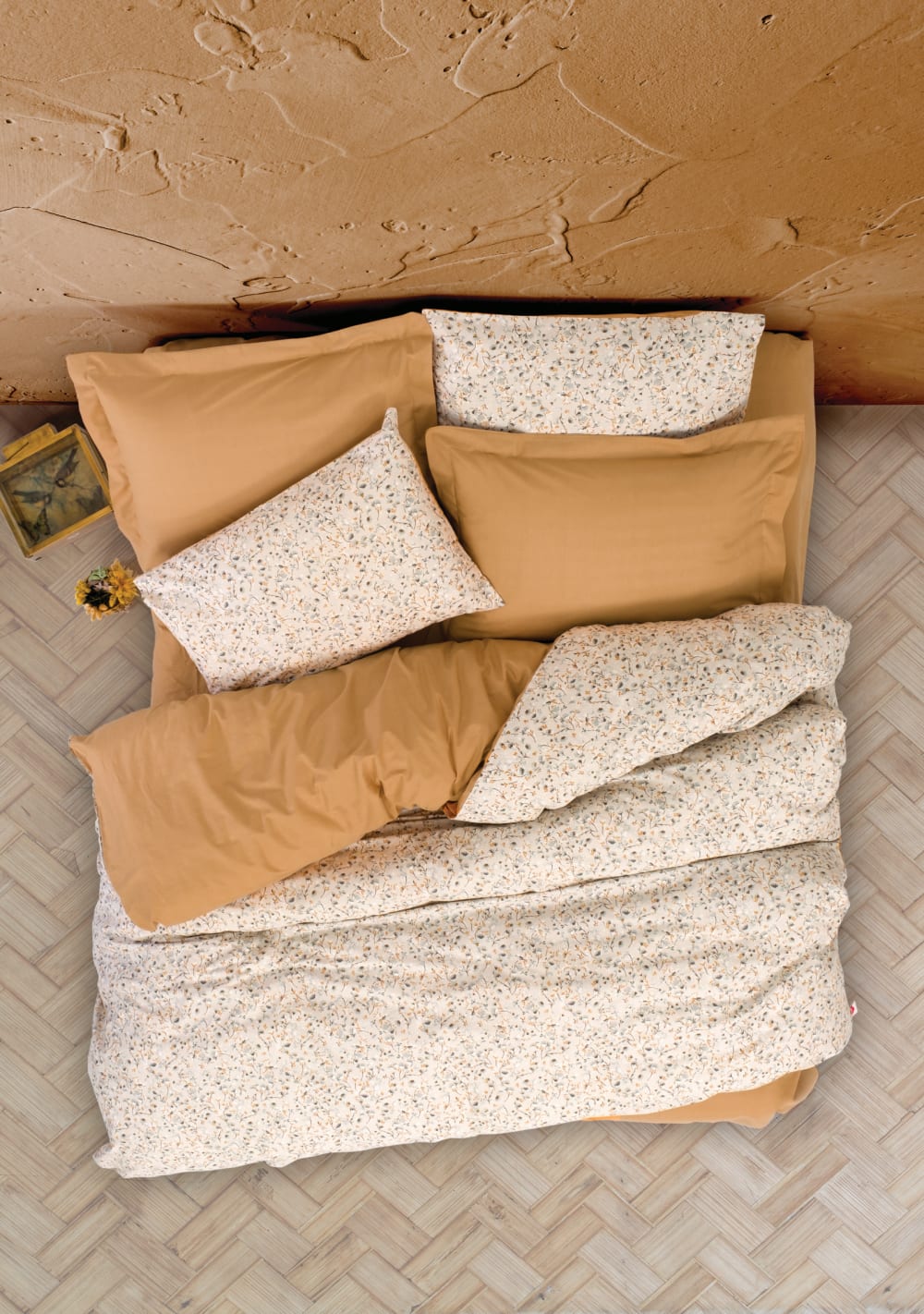 Parure de couette 200 x 200 cm - 2 personnes  coton imprimé