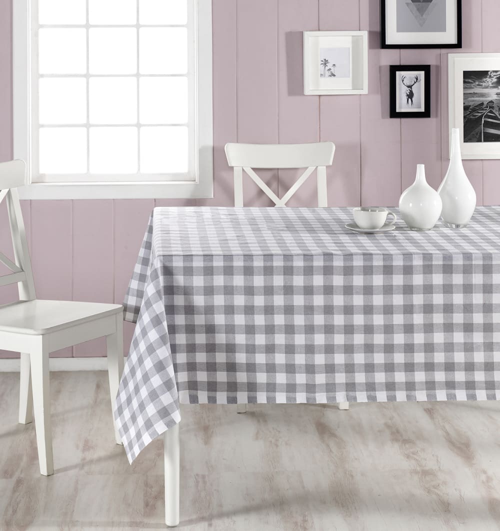 Nappe-150x150 cm carreaux gris Nappe-150x150 cm carreaux gris