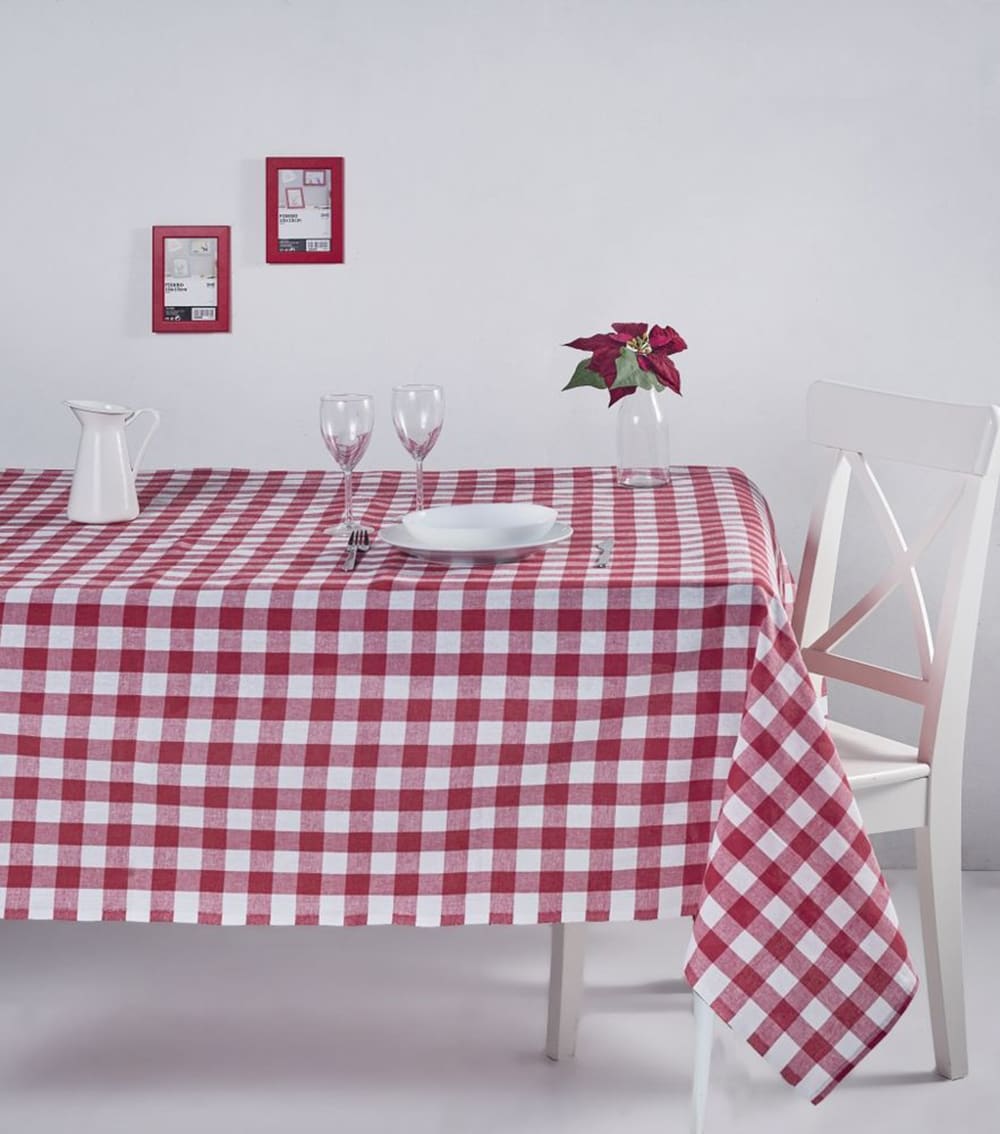 Nappe-150x150 cm carreaux bordeaux Nappe-150x150 cm carreaux bordeaux