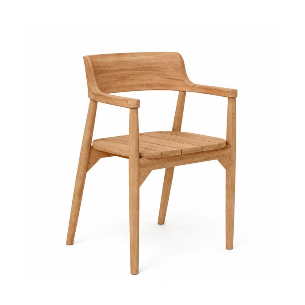 Chaise en bois de teck marron 58x52x80 cm Chaise en bois de teck marron 58x52x80 cm