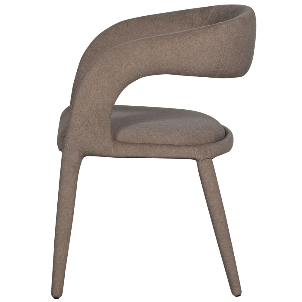 Esszimmerstuhl aus Polyester, Braun - Maisons Du Monde