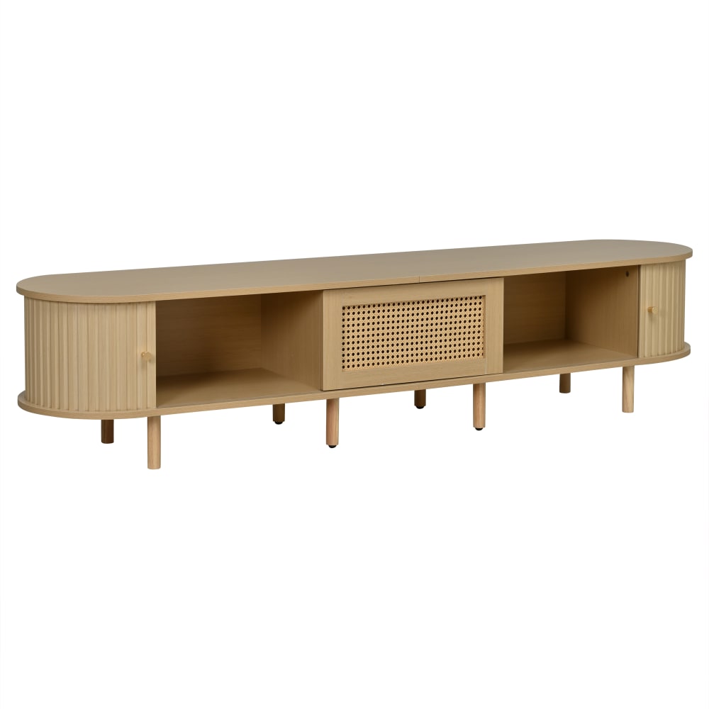 Meuble tv avec porte et tiroir pour tv jusqu'à 75 pouces Meuble tv avec porte et tiroir pour tv jusqu'à 75 pouces