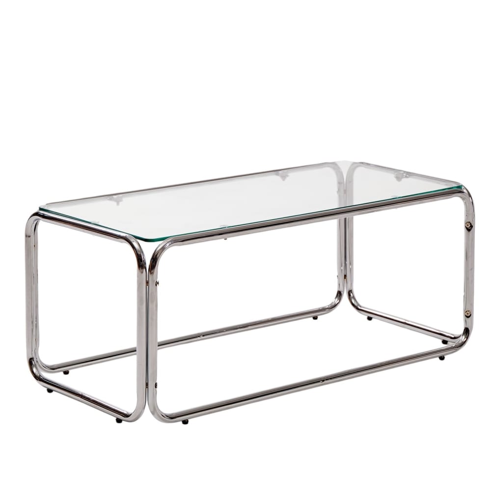Couchtisch aus Metall und Glas Rechteckig - Maisons Du Monde