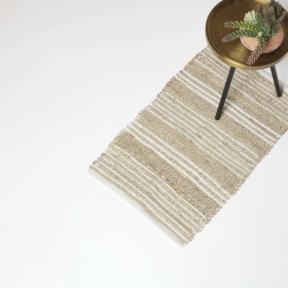 Teppich jute und baumwolle natur 45x70 cm - Maisons Du Monde