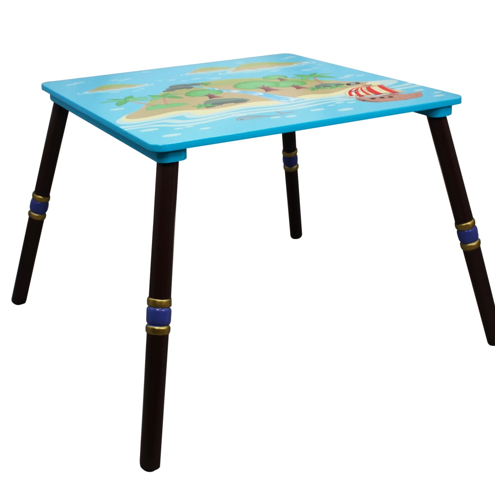 Holztisch Innen, Blau, 50cm - Maisons Du Monde
