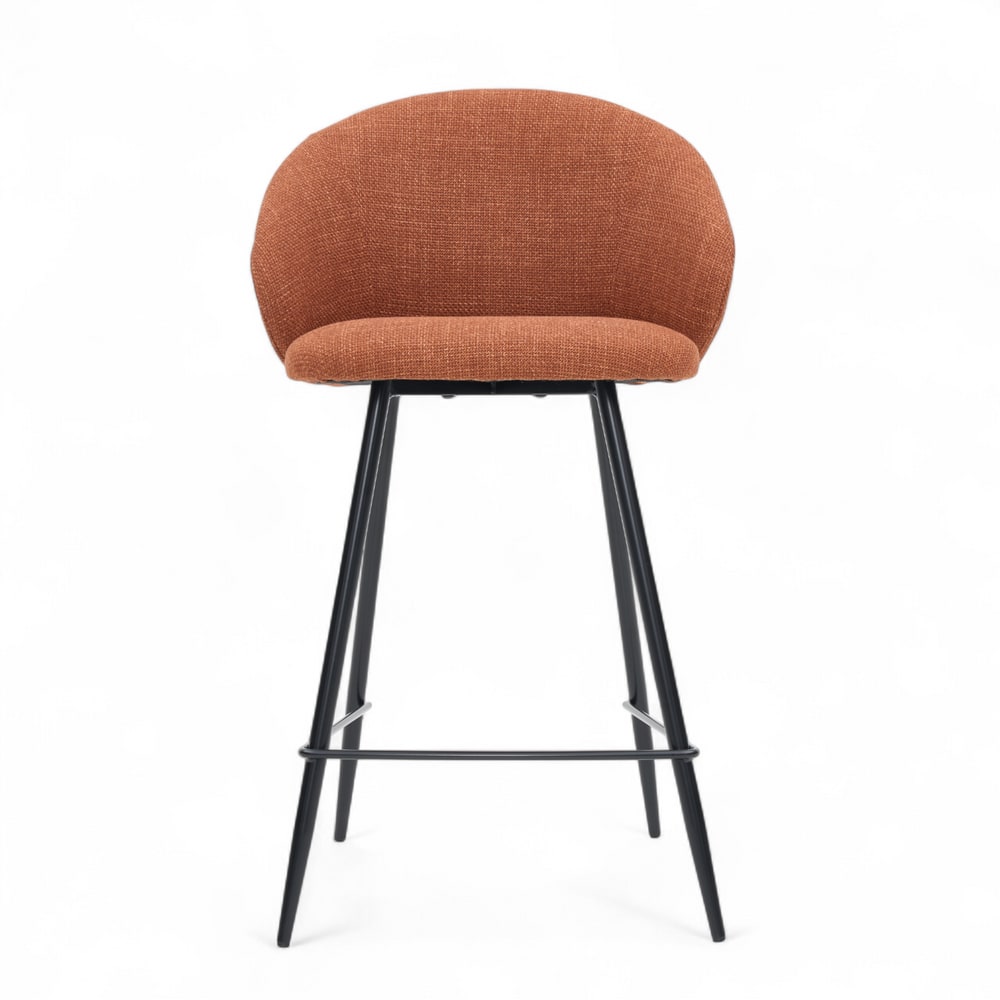 Chaise snack tissu caramel Chaise snack tissu caramel