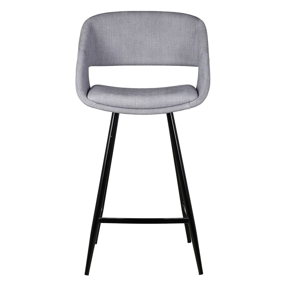 Chaise snack velours côtelé gris clair Chaise snack velours côtelé gris clair
