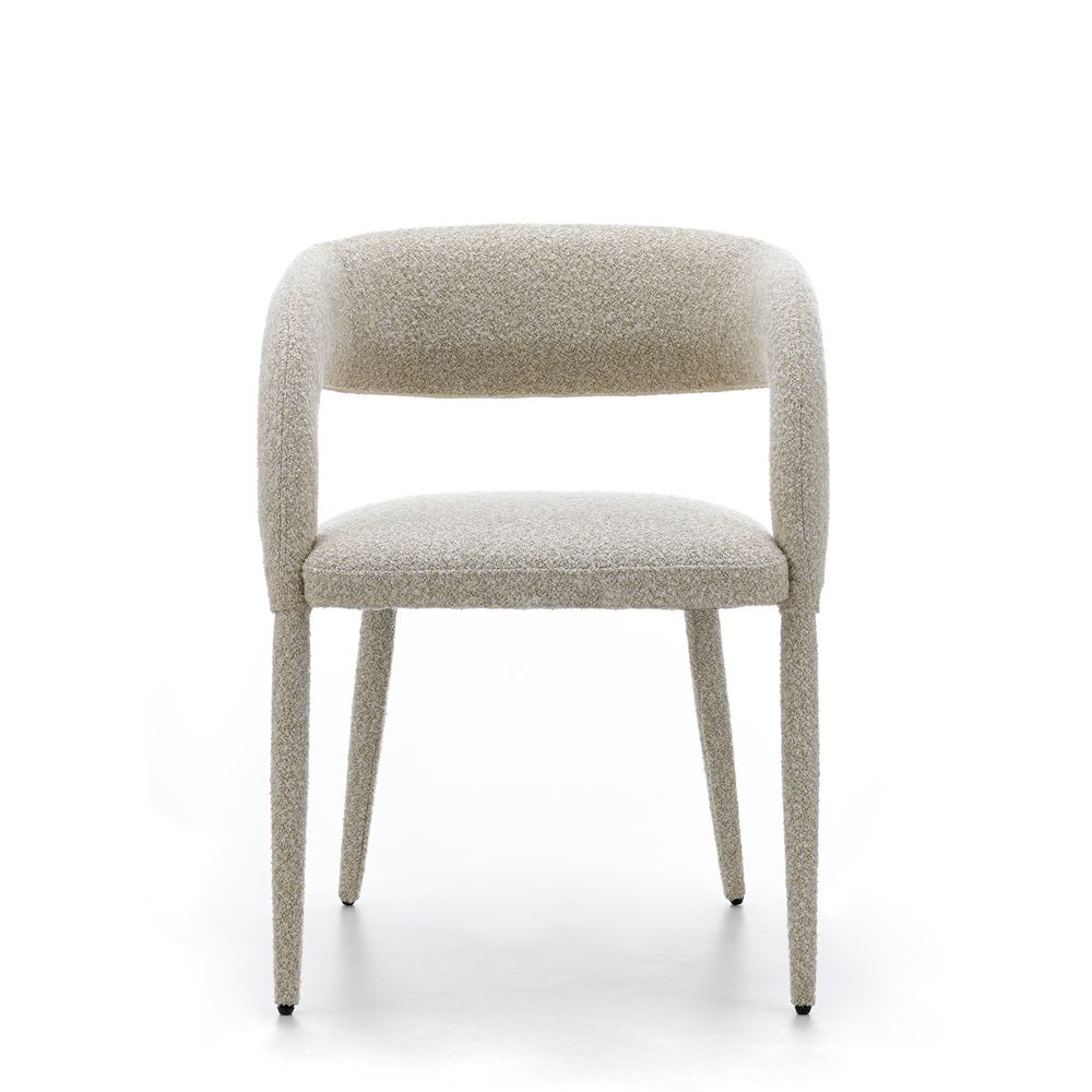 Chaise de table full bouclette sable