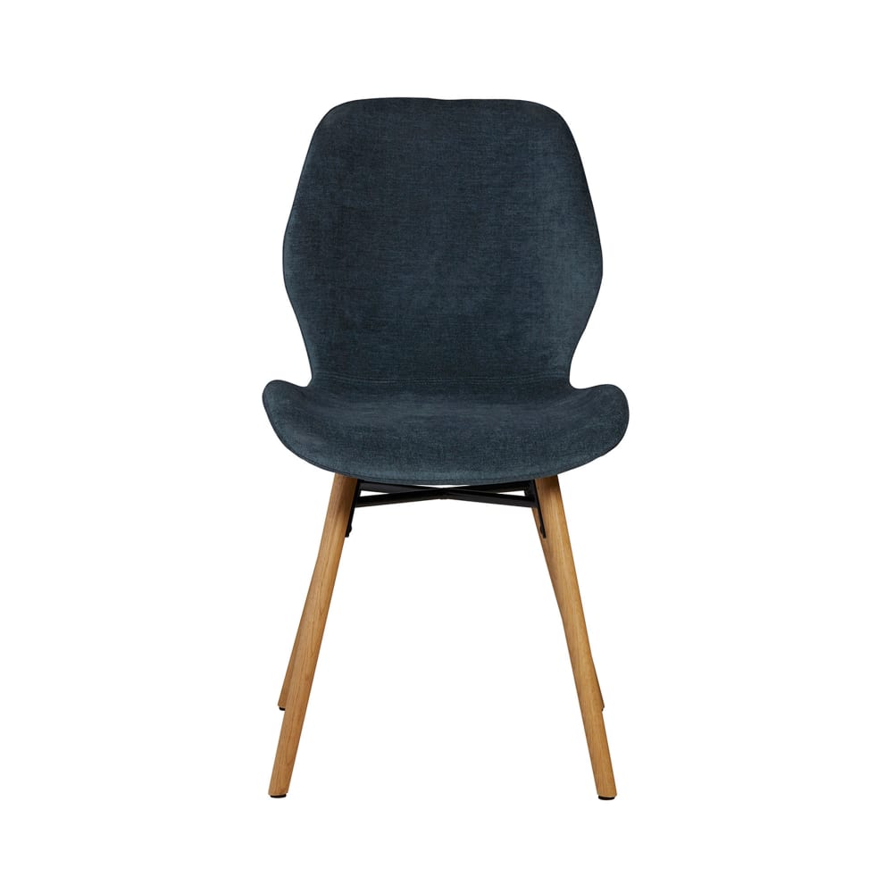 Chaise tissu soft touch bleu foncé Chaise tissu soft touch bleu foncé