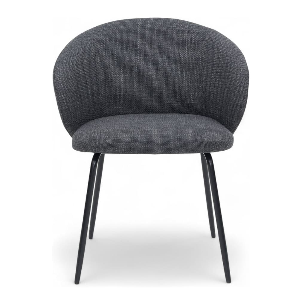 Chaise de table tissu gris foncé Chaise de table tissu gris foncé