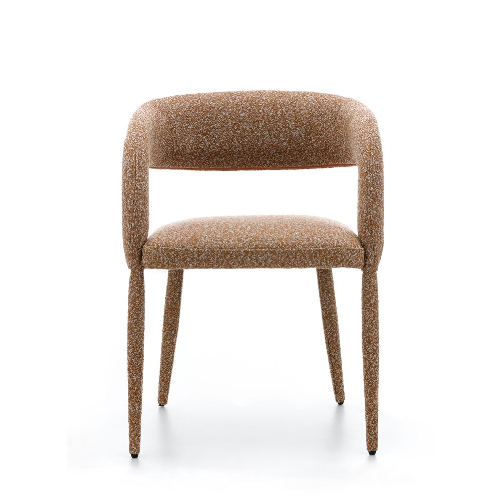 Chaise de table full bouclette caramel