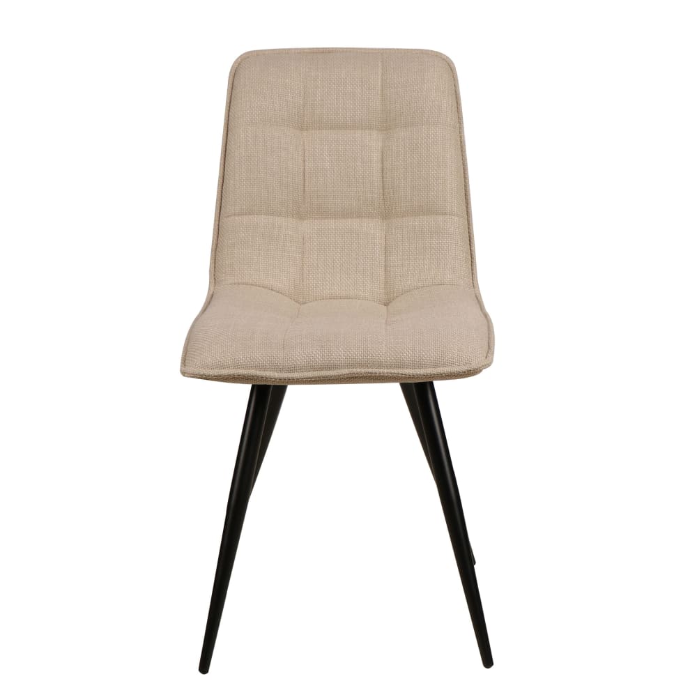 Chaise de table tissu beige - lot de 4