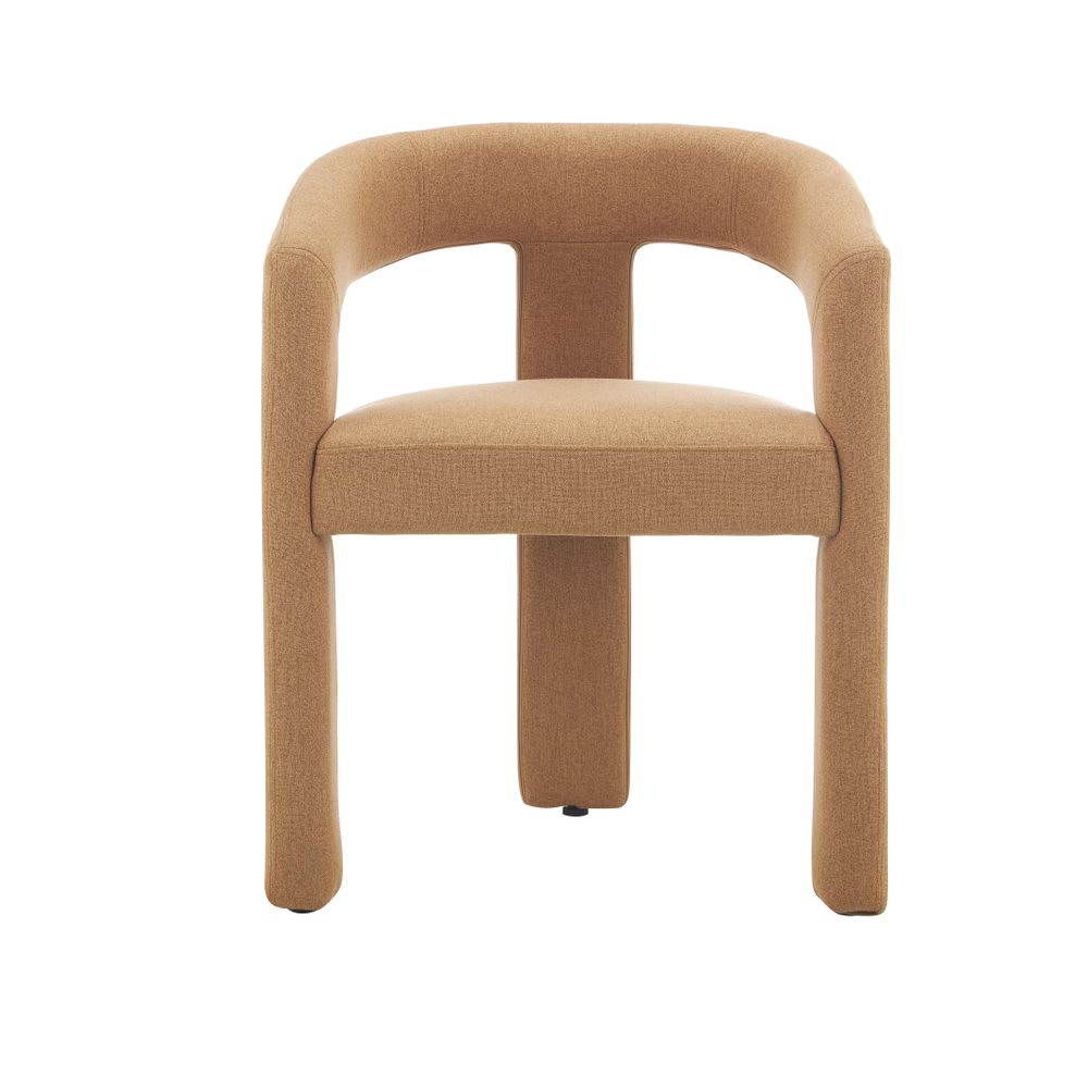 Chaise de table 3 pieds full tissu marron clair Chaise de table 3 pieds full tissu marron clair