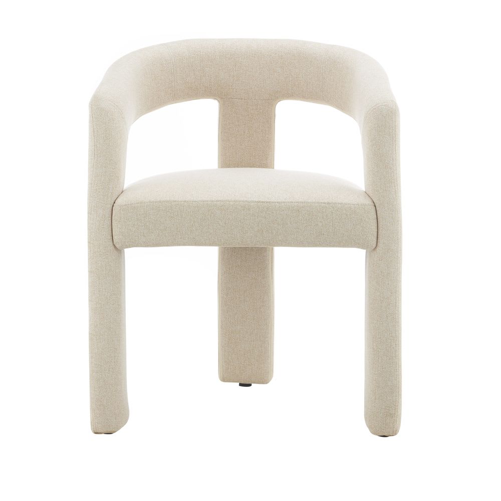 Chaise de table 3 pieds full tissu sable Chaise de table 3 pieds full tissu sable