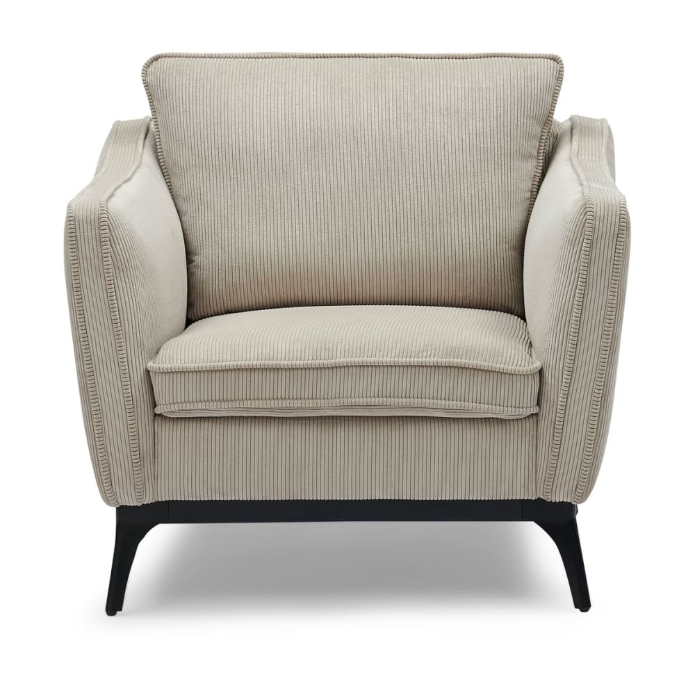 Fauteuil velours côtelé beige Fauteuil velours côtelé beige