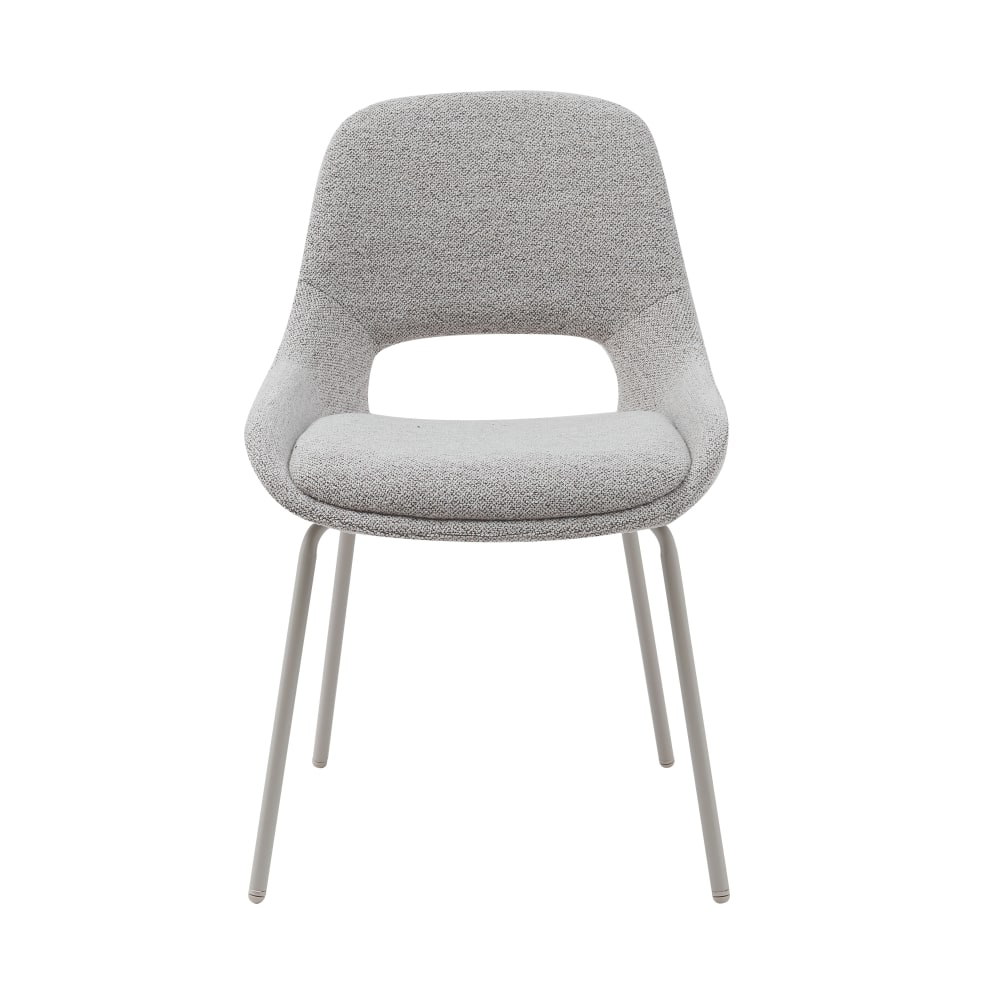 Chaise de table tissu marron et crème Chaise de table tissu marron et crème