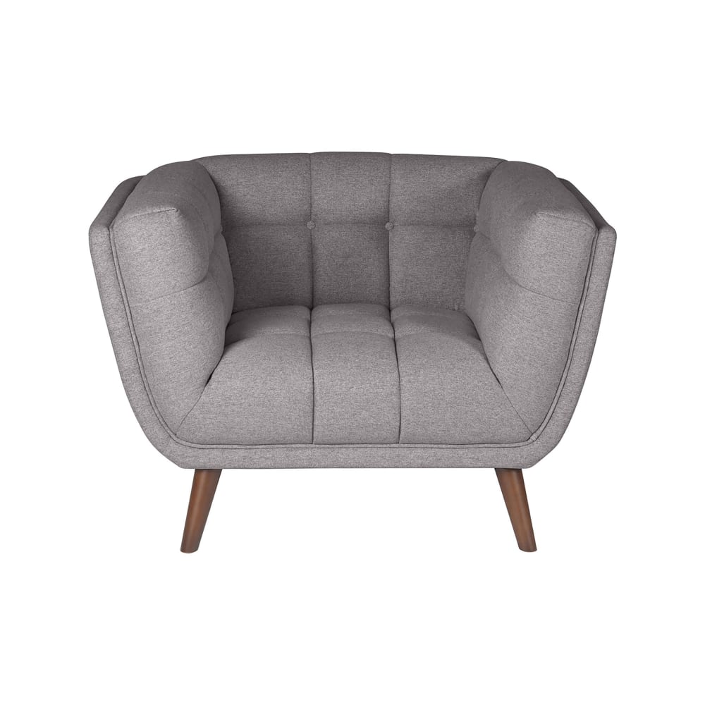 Fauteuil en tissu gris foncé Fauteuil en tissu gris foncé