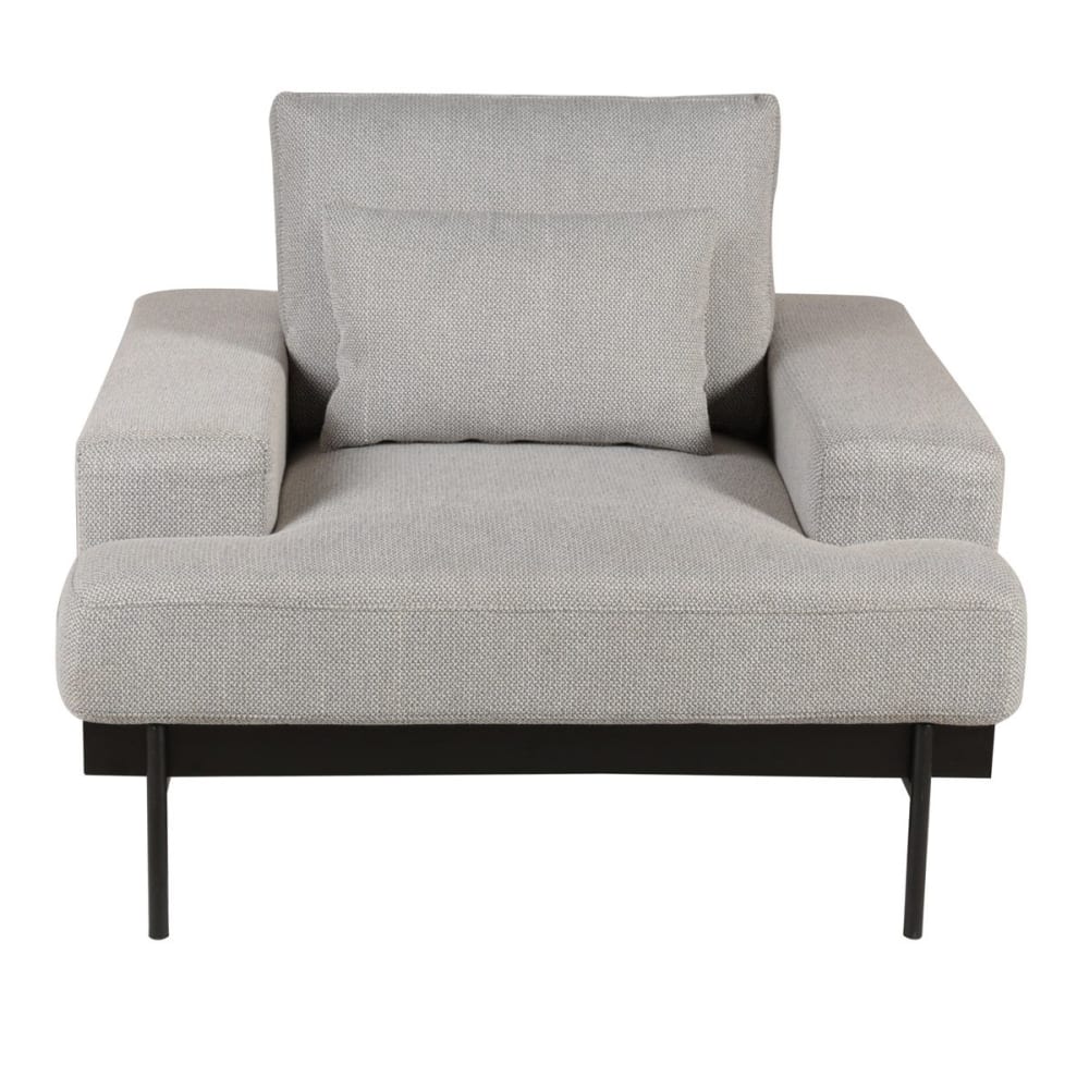 Fauteuil tissu gris clair Fauteuil tissu gris clair