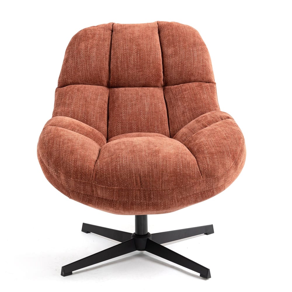 Fauteuil pivotant terracotta Fauteuil pivotant terracotta