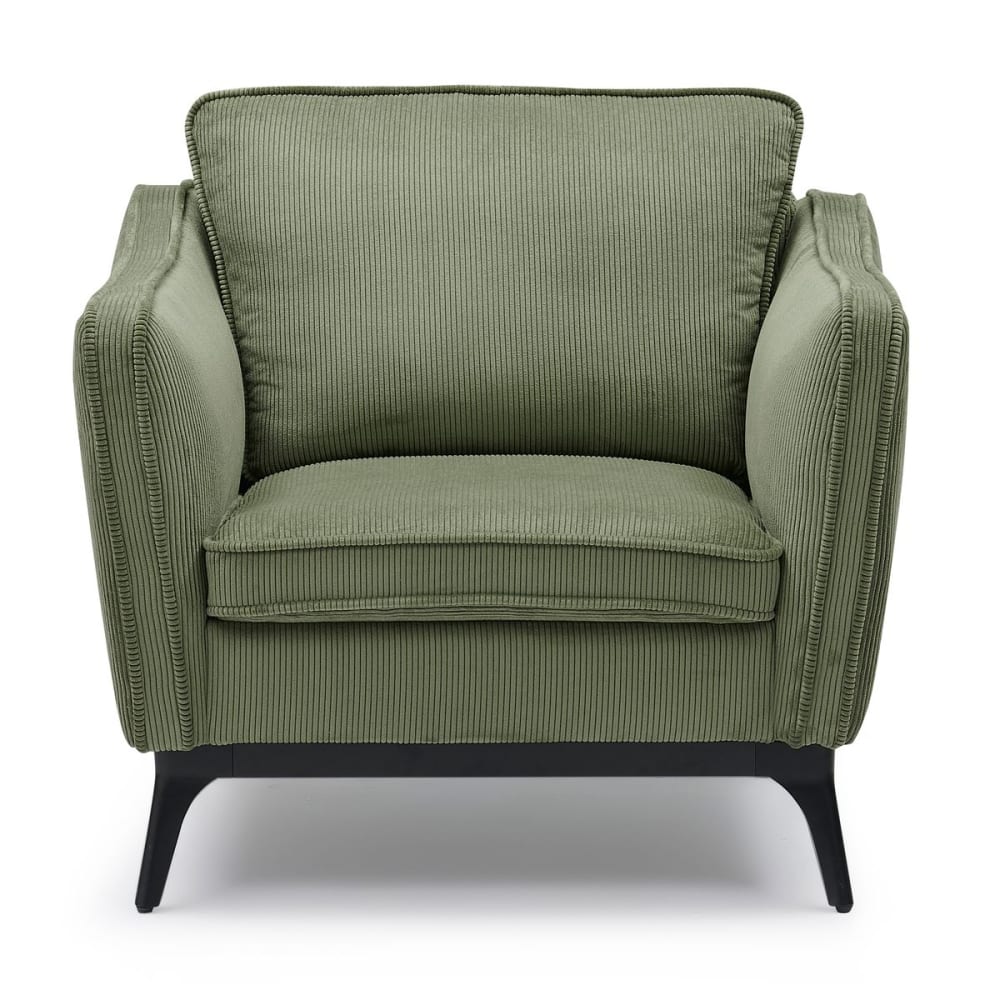 Fauteuil velours côtelé vert sapin Fauteuil velours côtelé vert sapin