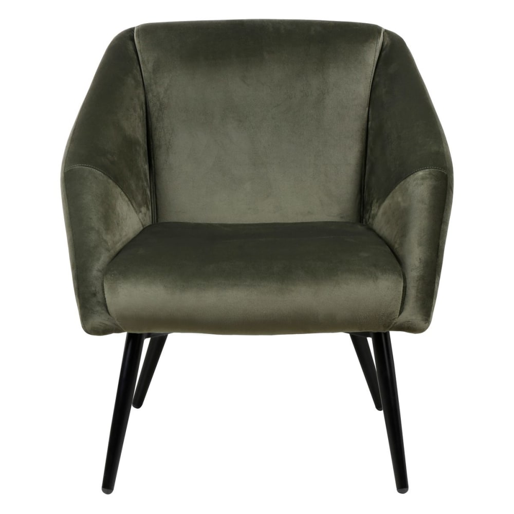 Fauteuil velours vert foncé Fauteuil velours vert foncé