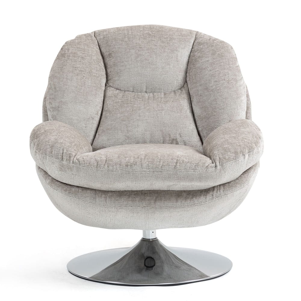 Fauteuil pivotant taupe Fauteuil pivotant taupe