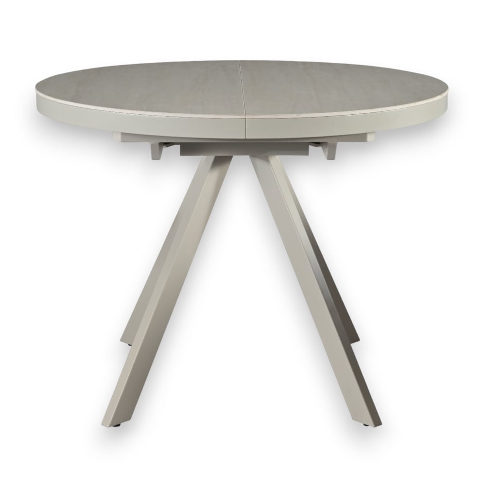Table repas céramique blanche 100 cm avec allonge Table repas céramique blanche 100 cm avec allonge