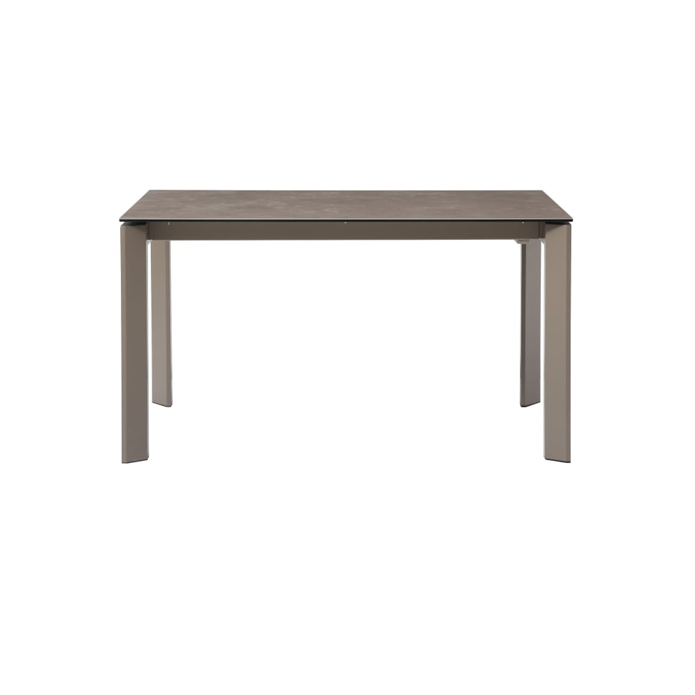 Table repas en céramique gris 140 cm avec allonge Table repas en céramique gris 140 cm avec allonge