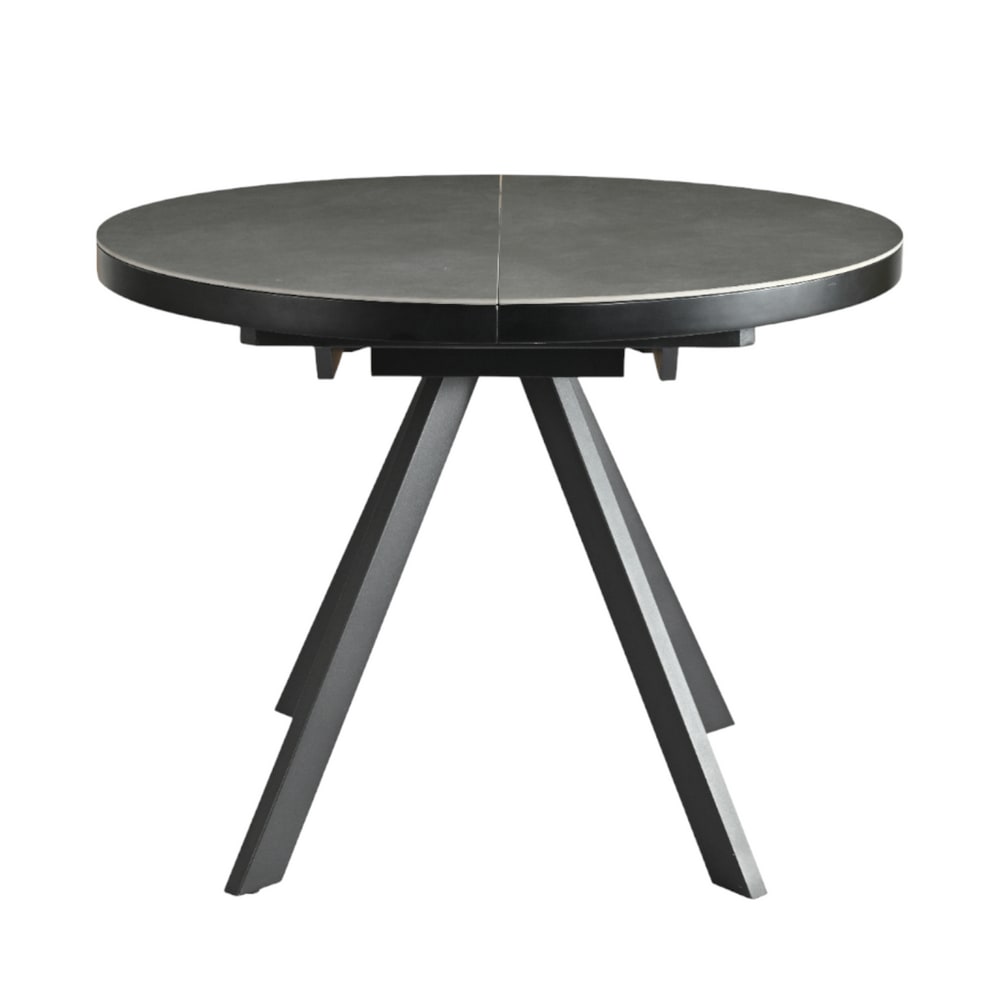 Table repas céramique grise 100 cm avec allonge Table repas céramique grise 100 cm avec allonge