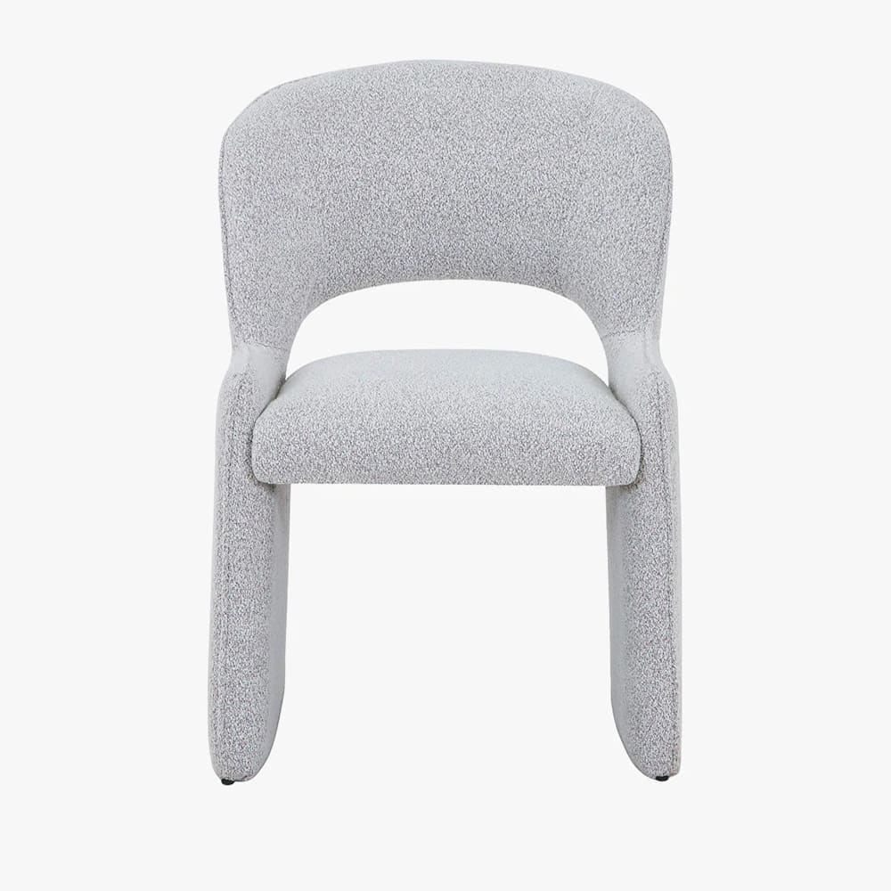 Fauteuil tissu bouclette gris Fauteuil tissu bouclette gris