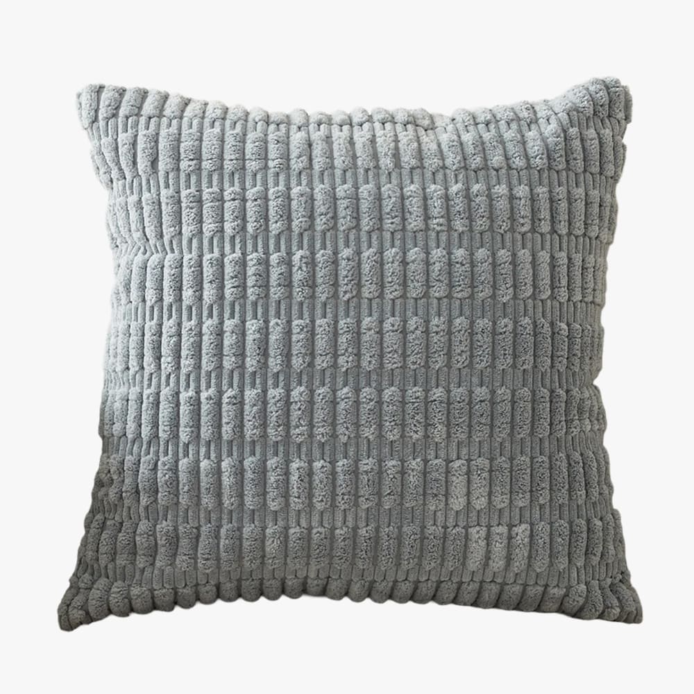 Coussin carré en tissu gris 43x43 cm