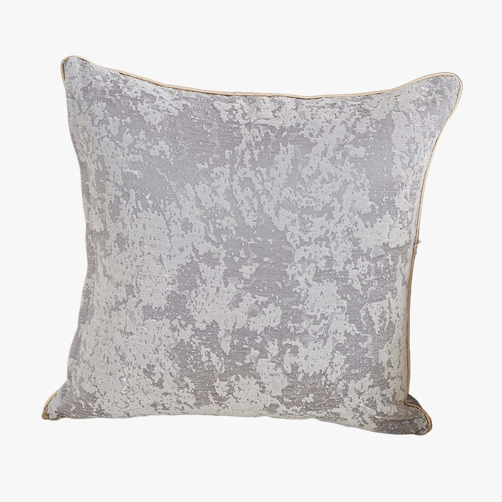 Coussin carré en tissu gris 45x45 cm
