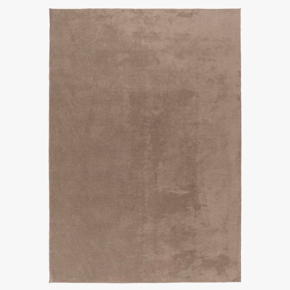 Tapis en tissu doux taupe - 160x220 cm
