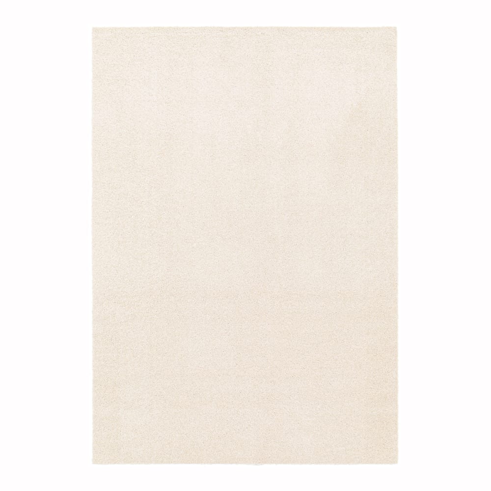 AFK Living Teppich, Einfarbiger, maschinenwaschbarer 160 x 230 cm style classic chic Weiß Öko-Tex Zertifikat Pp - Polypropylen