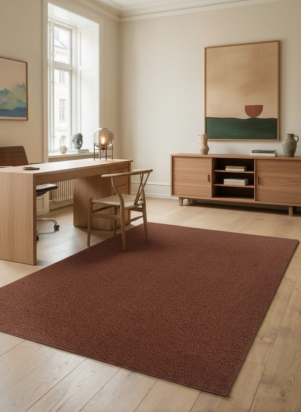 Tapis effet mouton contemporain 120 x 160 cm — vue 3