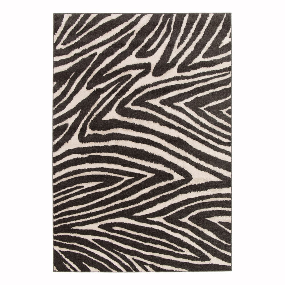 Teppich, Superweicher im Zebra-Look 120 x 170 cm - Maisons Du