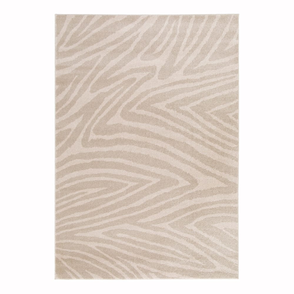 Tapis super doux effet zèbre 120 x 170 cm