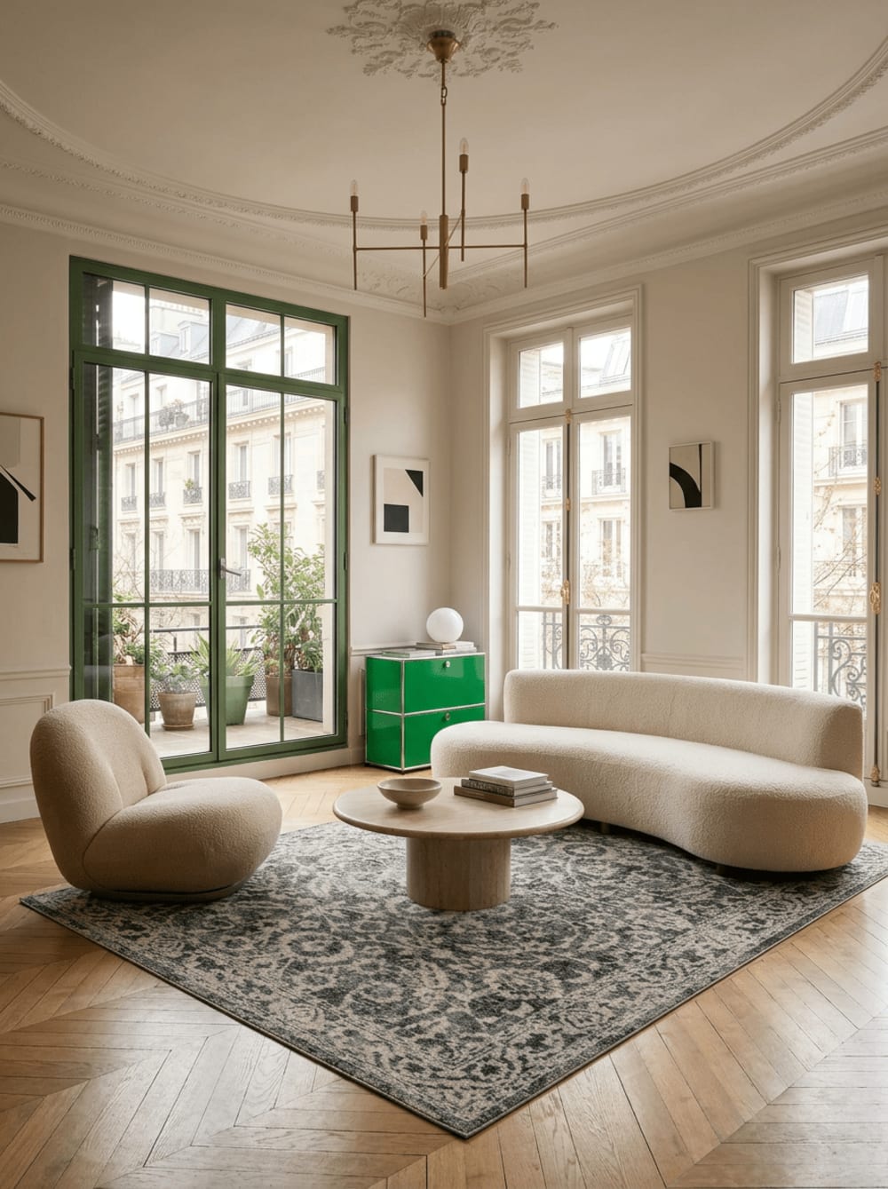 Tapis design en fibres recyclées 160 x 230 cm — vue 3